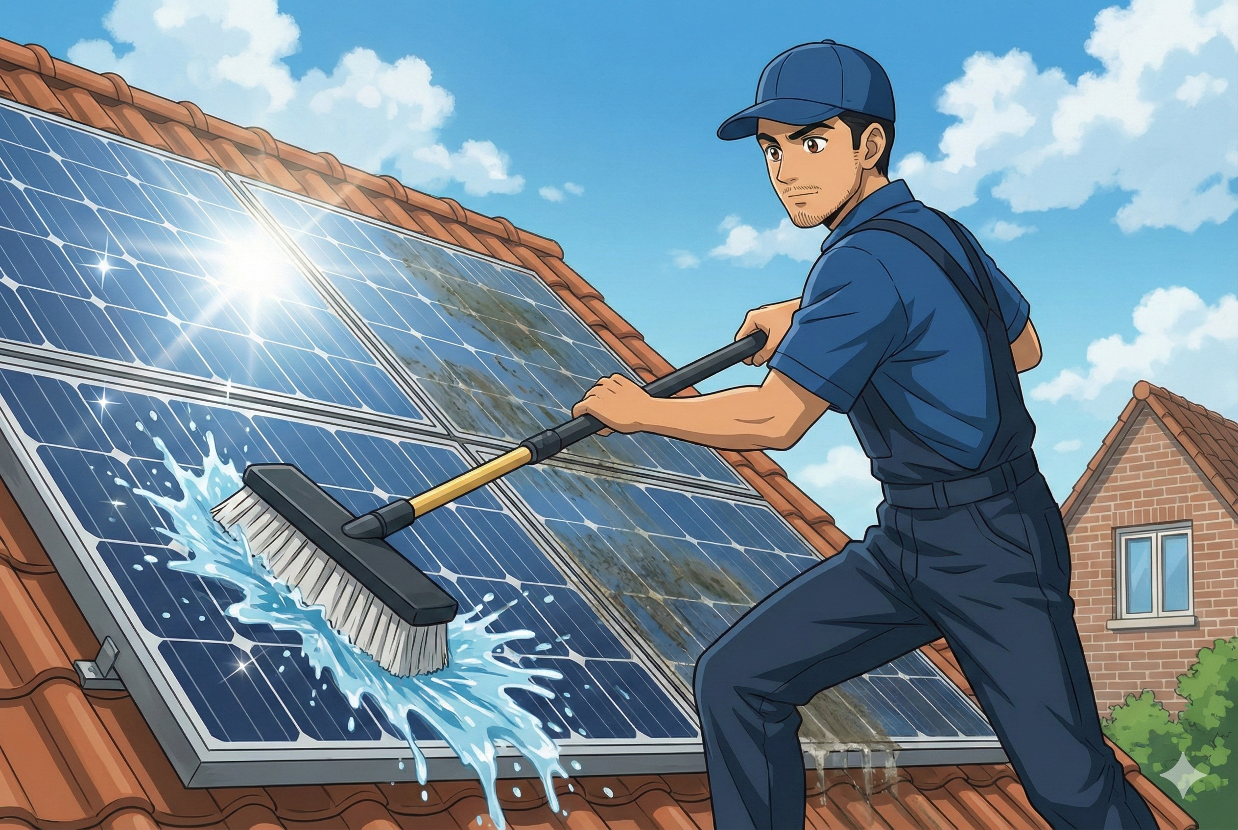 Professionele zonnepanelen reiniger in regio Eindhoven